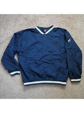 USA Olympics Windbreaker Pullover Mens Large Blue 90s Style JCPenny Y2K